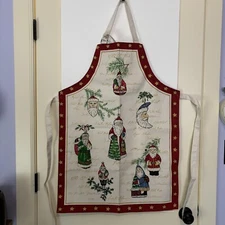 Kay Dee Designs Christmas Vintage Santa Cooking Apron Adjustable Neck Strap