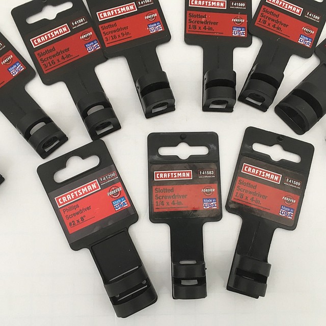 craftsman screwdriver store display 11 holder lot for various