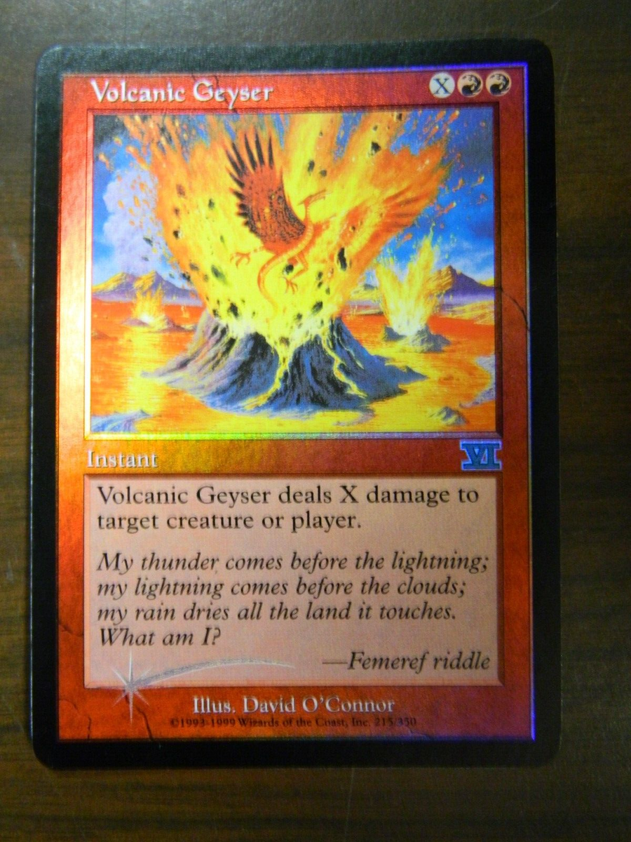 MTG 6th Edition Foil Rare Volcanic Geyser Excellent - NM Cond | eBay