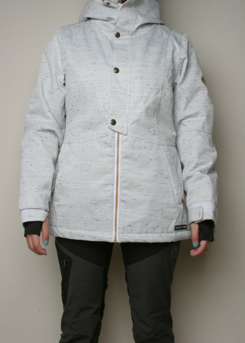 686 Women Rumor Insulated Snowboard Jacket (S) White Slub 686 Women Rumor Insulated Snowboard Jacket (S) White Slub