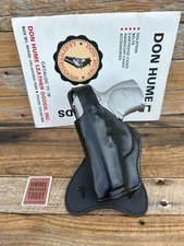 Vintage Don Hume H720 Black Leather Paddle Holster For Beretta 9000S .40