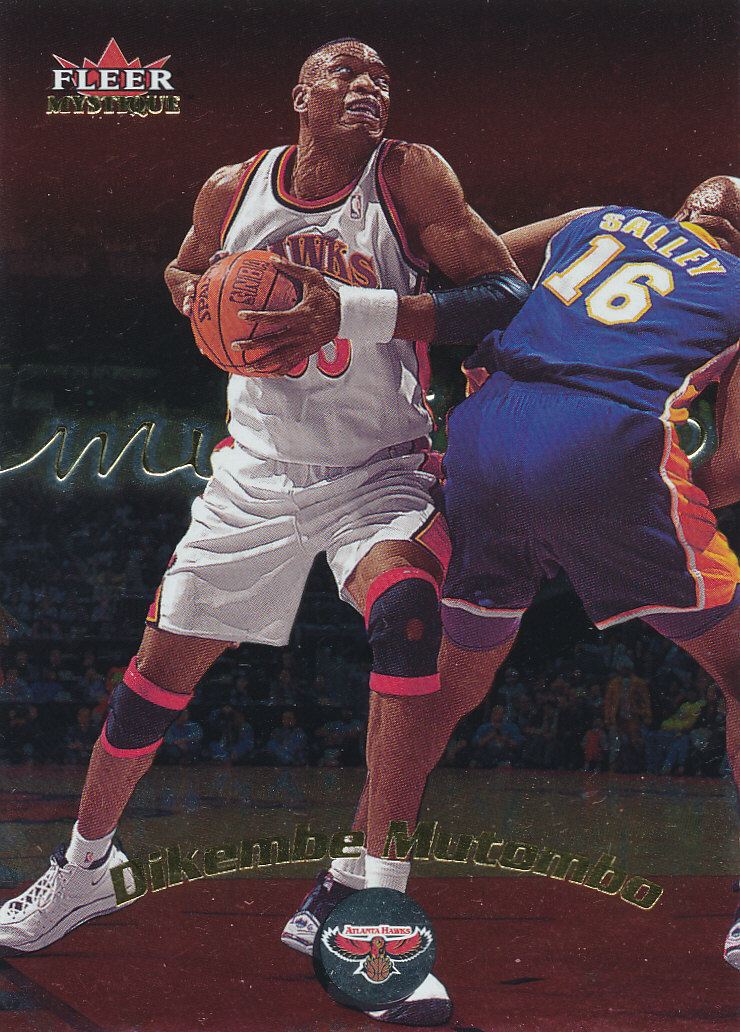 Dikembe Mutombo 2000-01 Fleer Mystique #92 Atlanta Hawks Basketball card