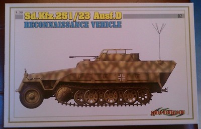 1/35 Cyber Hobby Dragon White Box Sd.Kfz.251/23 Ausf.D Recon Vehicle tamiya DML