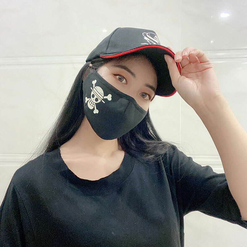 Men Face Masks Anime One Piece Mouth Mask Reusable Washable Cosplay