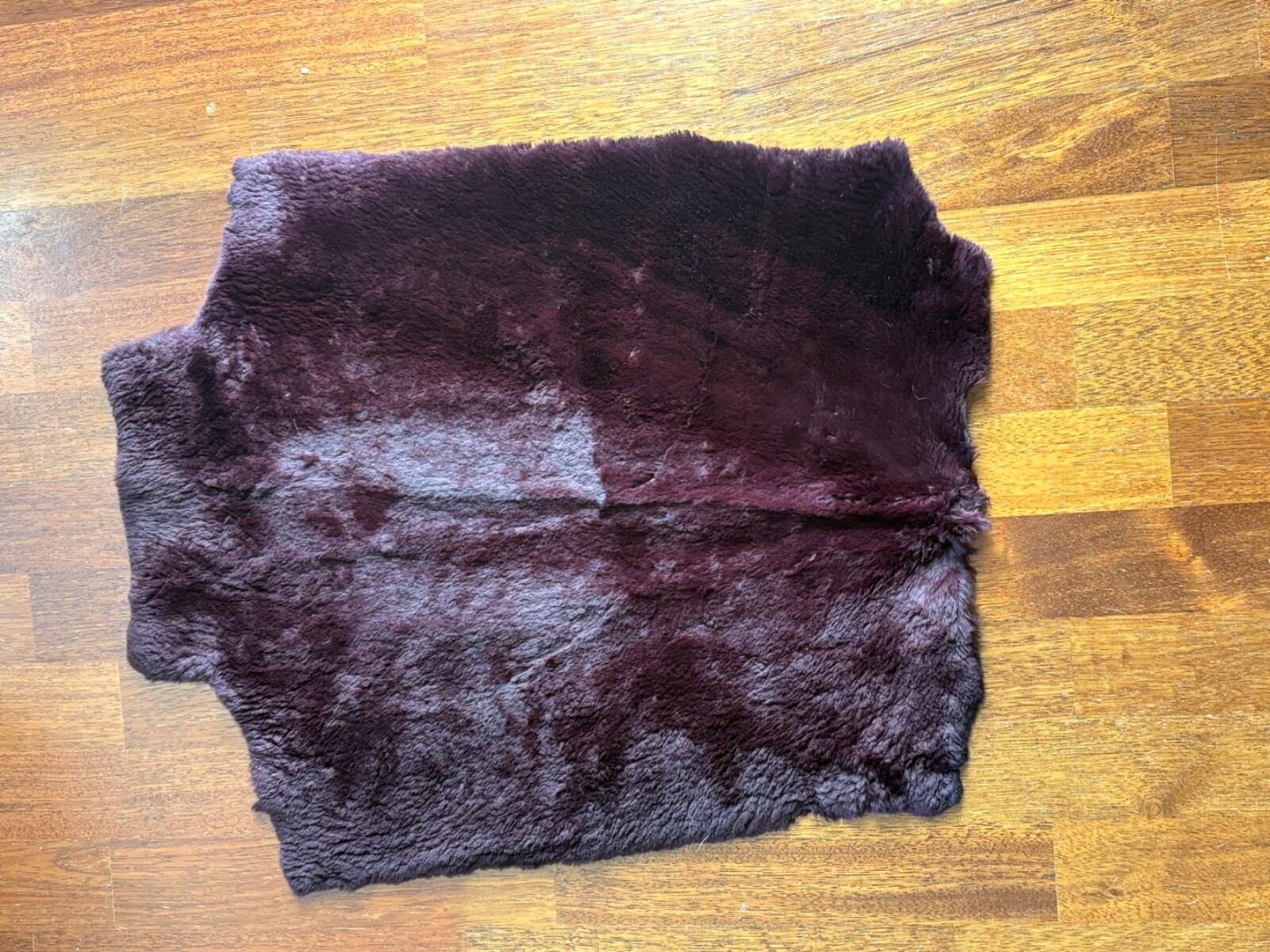 Plucked and Sheared Beaver Pelt Dyed Magenta Very Soft Real Beaver Fur ...