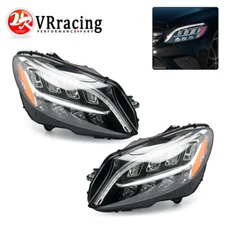 Full LED For Mercedes Benz C-Class C300 W205 2019-2021 Headlight Left+Right Pair