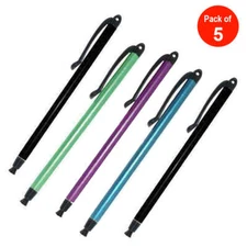 Capacitive Universal Touch Screen Brush Tip Stylus - pack of 5 (random color)