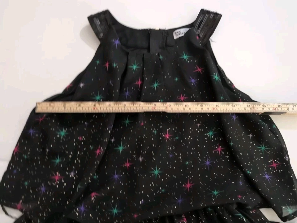 Niñas Talla XL Epic Threads Space, Vestido Galaxy, Brillo Foto 3 de 4