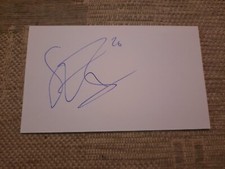 Signed Scott Brown Raith Rovers Football White Index Card 2023/24