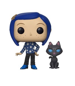 coraline with cat funko pop