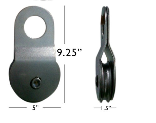 2x Snatch Blocks 8TON recovery Winch Pulley offroad Tow 16000lbs black ATV UTV - Picture 3 of 7