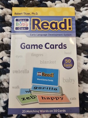 Your Baby Can Read!  Game Cards - 50 Cards - Robert Titzer, Ph.D. 