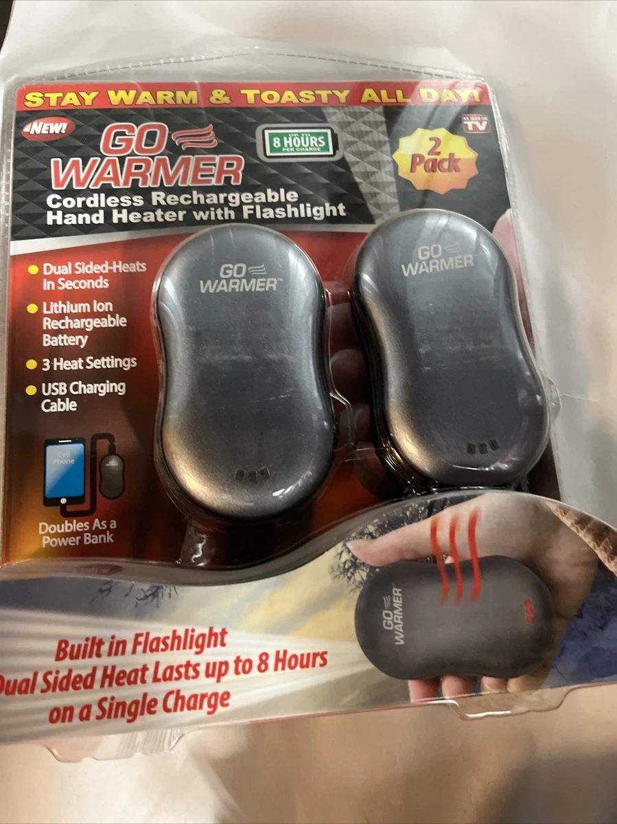 Go Warmer Rechargeable Hand Warmer - 2 Pack 856770005727 | eBay
