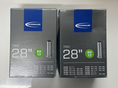 2x Schwalbe Fahrradschlauch 28 Zoll - 28-47/622 AV17-40 Automatikventil/Schrader
