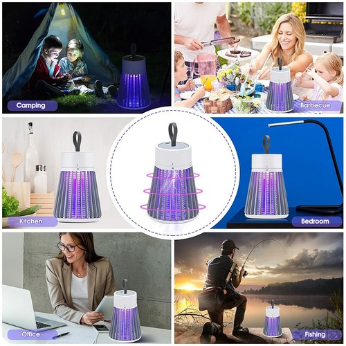 Electric Mosquito Killer Lamp Insect Catcher Fly Bug Zapper Trap LED UV Mozzie - Picture 6 of 22