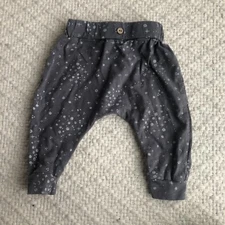 Rylee & Cru Baby Grey Jogger with Stars size 0-3m Newborn