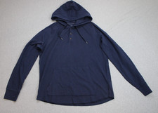 American Eagle Hoodie Mens Medium Navy Blue 100 Cotton Drawstring NWT