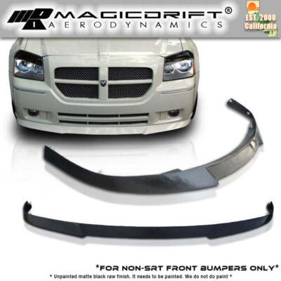 For 05 06 07 DODGE MAGNUM SEDAN DS STYLE URETHANE FRONT BUMPER LIP SPOILER
