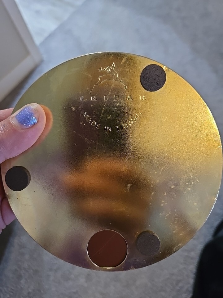 1996 Vintage Hanging Ornament Display Mirror Stand 7" Decorative