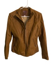 Timberland Earthkeepers Women’s Fitted Brown Leather Jacket, Size S/p