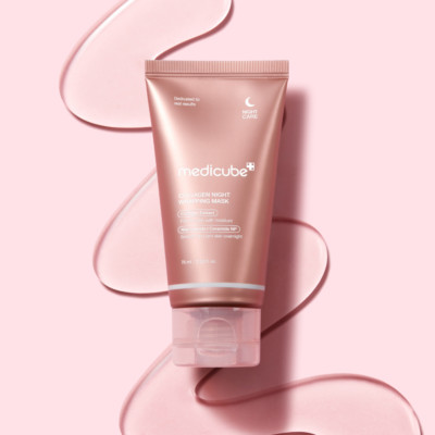 MEDICUBE Collagen Night Wrapping Mask 75ml Peel-Off Facial # AUTHENTIC #