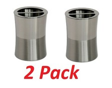 Lifestyle Home Gemini Steel Toothbrush Holder (2 Pack)
