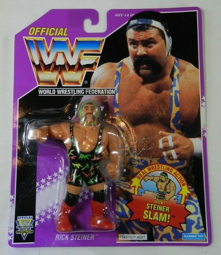 Vintage 1993 Purple Card Hasbro WWF WWE Rick Stein...