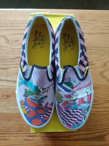 yellow submarine vans slip ons
