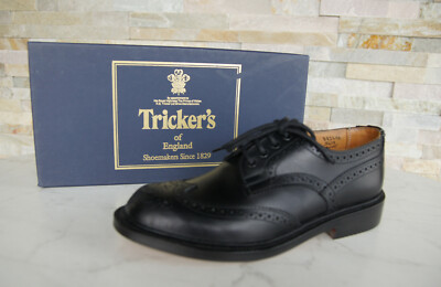 Tricker's Size 39.5 6.5 Lace-Up Shoes New Black Former RRP 645  