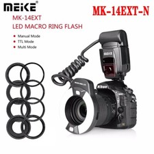 Anello LED macro Meike MK-14EXT-N TTL Speedlite Fr Nikon D80 D300S D600 D700 D5000