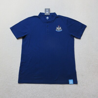 Castore Newcastle United FC Polo Shirt Mens Medium Blue Sports Football NWT