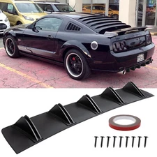 Rear Diffuser Shark 5 Fins Bumper Lip Splitter Spoiler For Ford Mustang GT