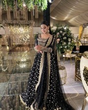 GOWN SALWAR KAMEEZ PAKISTANI INDIAN WEDDING PARTY WEAR DRESS BOLLYWOOD SUIT EID