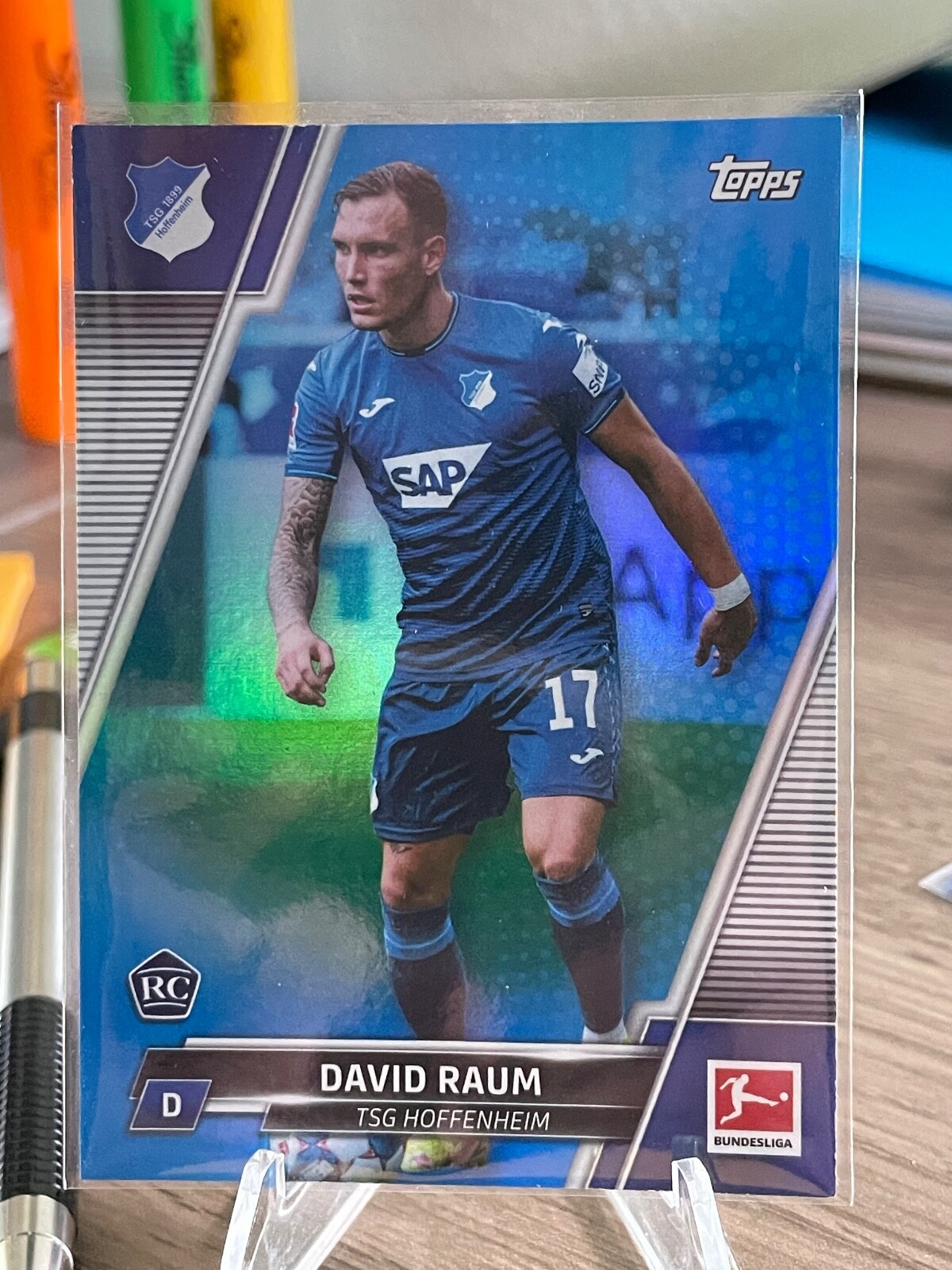 Carte Topps Bundesliga Autographiée Par Benjamin Hubner – Hoffenheim – Signée