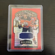 Tyler Benson 2020-21 Allure Red Rookie Patch Player Worn #84