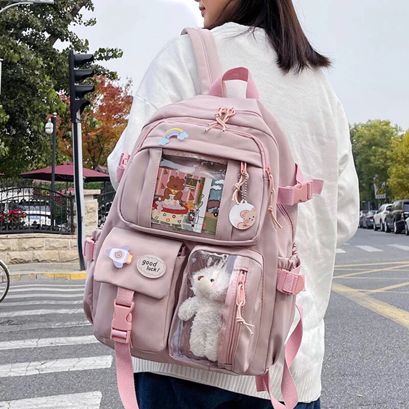 Students Backpack Large Capacity Grils Schoolbag Cartoon Backpack