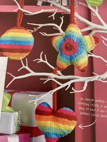 Bundle Christmas Knitting Patterns Decorations Home Garland Stockings Flower #1 - Picture 4 of 7