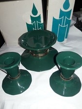 PartyLite Christmas Candle Holders 2 candle stick & 1 pillar  NEW IN BOXEs