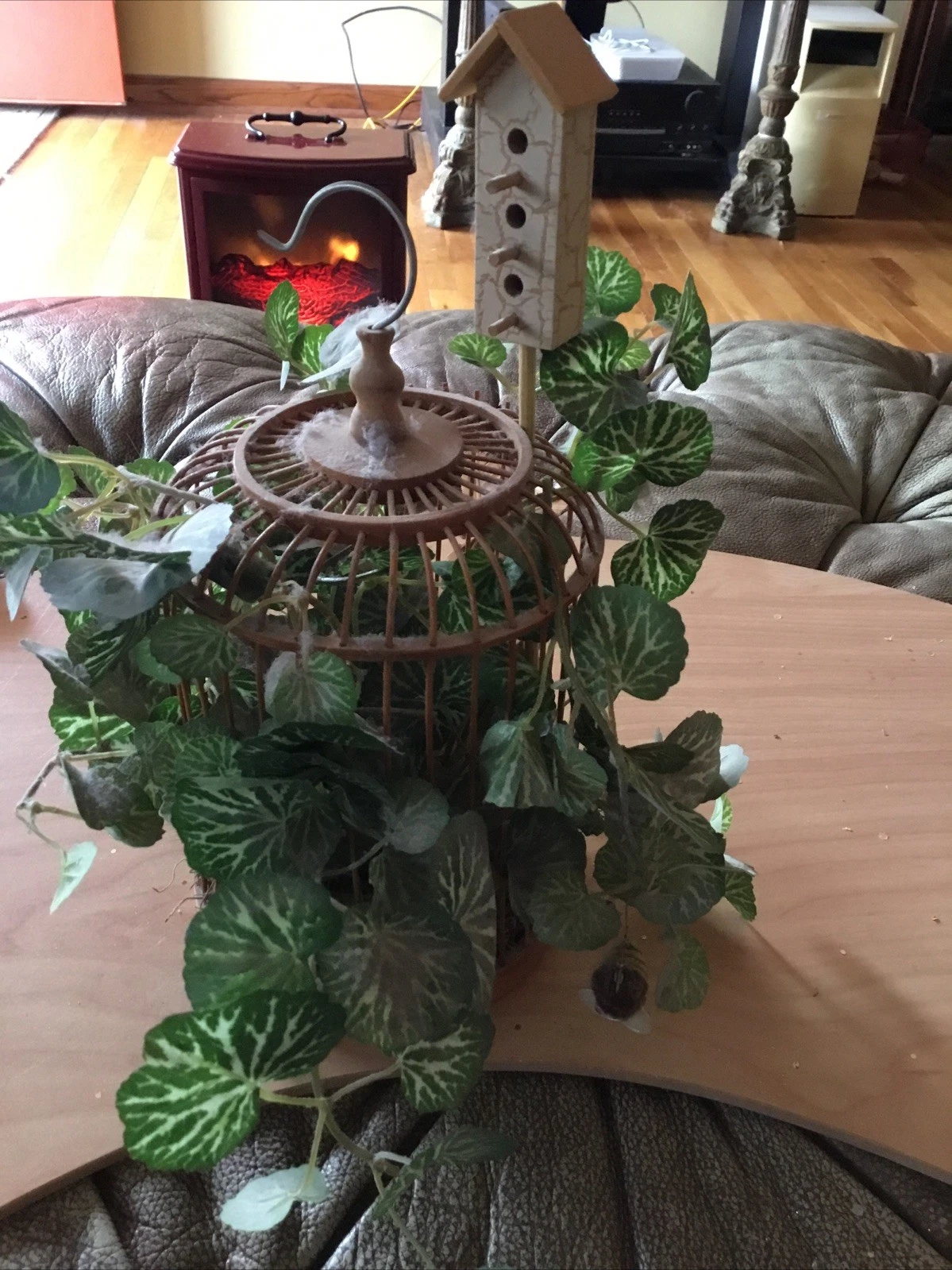 Bird Cage - Decorate With Fake Plants