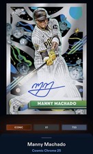 25 Topps Bunt DIGITAL Cosmic Chrome Signature ICONIC Manny Machado