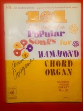 101 POPULAR SONGS FOR THE HAMMOND CHORD ORGAN