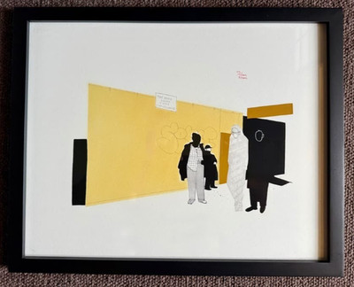 Evan Hecox ''Untitled'' Urban Dream Original Painting on Illustration Board 2003