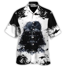 SW Darth Vader So Cool Aloha Summer Beach Button Down Hawaiian Shirt