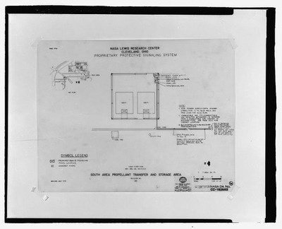 Cleveland Ohio NASA Lewis Research Center 1978 Building 205 Plan Drawing