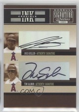2005 Donruss Signature Series Jose Guillen Tim Salmon #IS-24 Auto 0o9