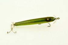 Vintage Uncataloged Shur Strike L Torpedo Green Gar Antique Fishing Lure RC5