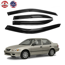 For Toyota Corolla 4 Door Sedan 1993-1997 Window Visors Rain Guards Deflector.