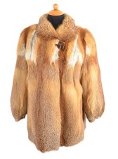 A1845 Fuchs Jacke Pelzmantel Pelz Pelzjacke Fuchsfell Gr. 40 mit Mängel B-Ware