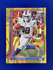 2025 Topps Chrome DAWSON KNOX #33 Gold Lava Refractor #/50 Buffalo Bills