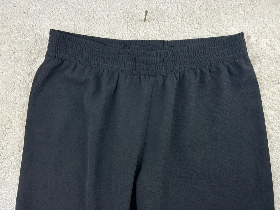 Alyx Pants Womens Medium Black Wide Leg Pull On Stretch Waist Casual Comfort - Image 2 of 4